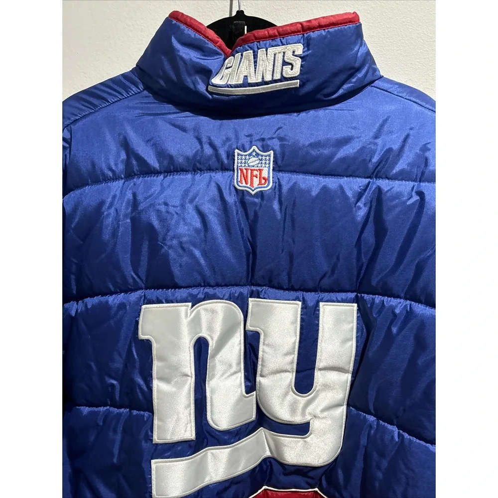 NY Giants Reebok Puffer Jacket Coat Mens Size XL New York Vintage RARE